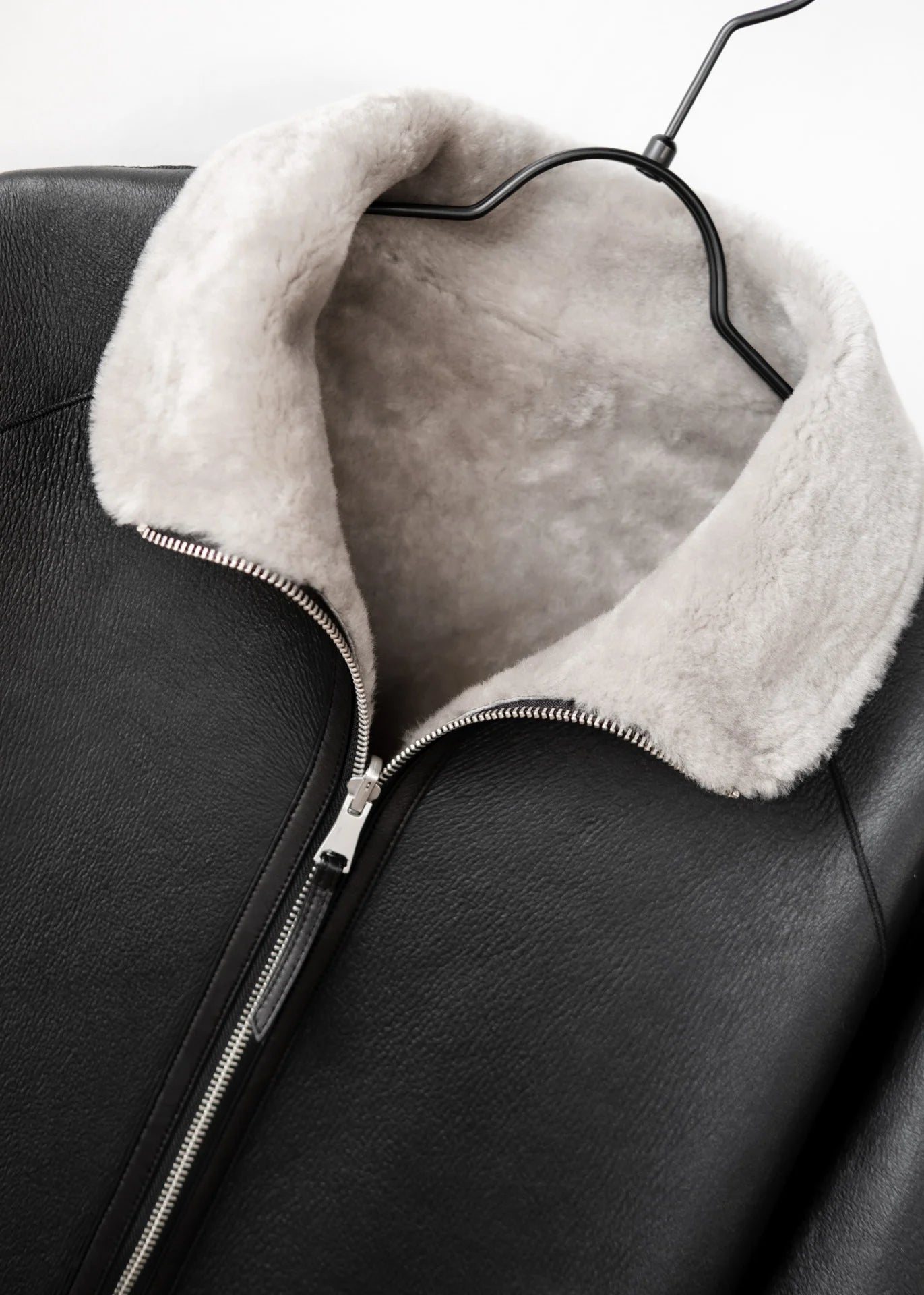 Manteau en peau lainée