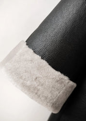 Manteau en peau lainée