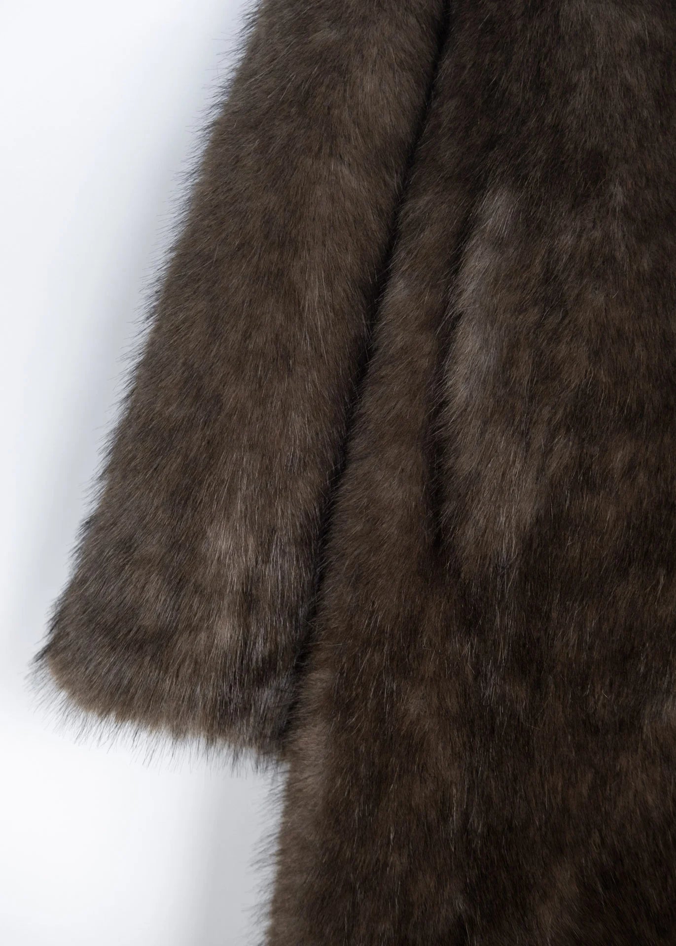 Faux Fur Mantel
