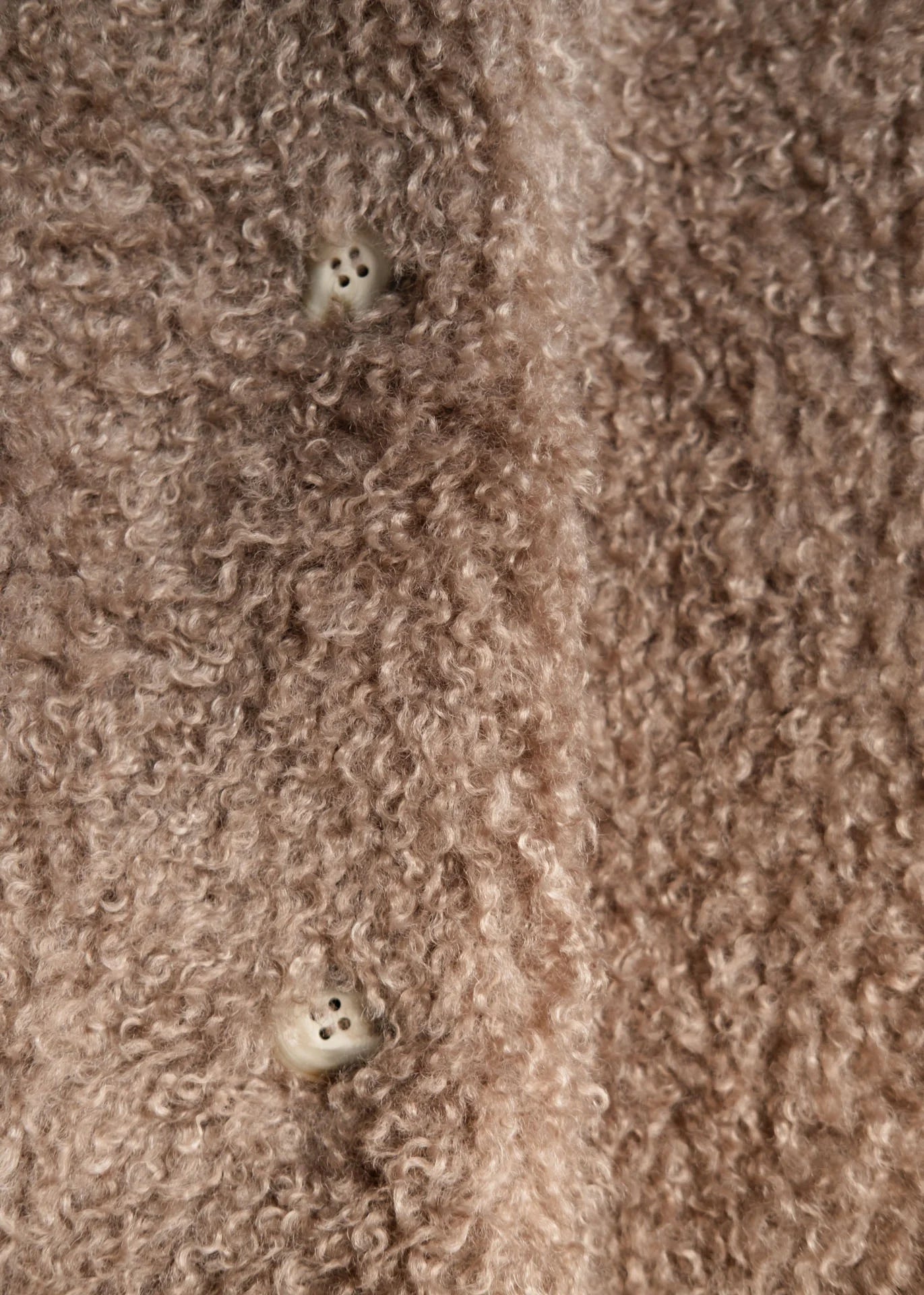 Manteau en fausse fourrure bouclée