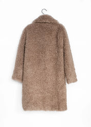 Manteau en fausse fourrure bouclée