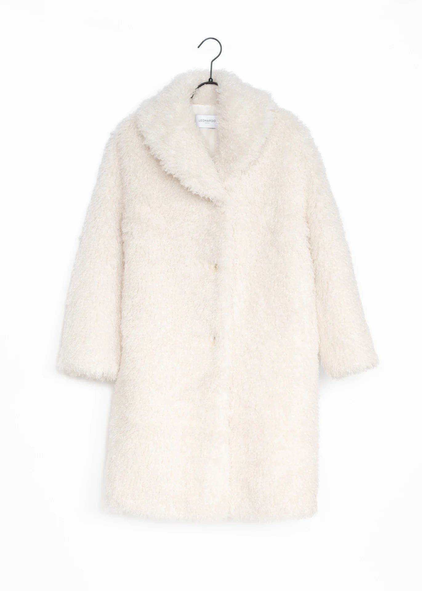 Lockiger Faux Fur Mantel
