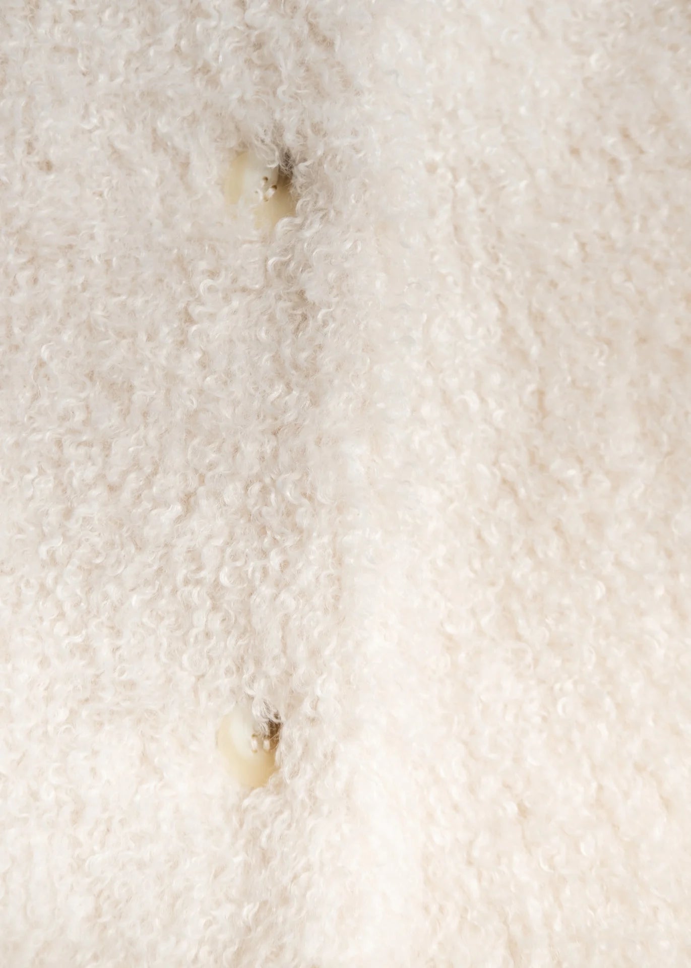 Lockiger Faux Fur Mantel