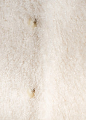 Lockiger Faux Fur Mantel
