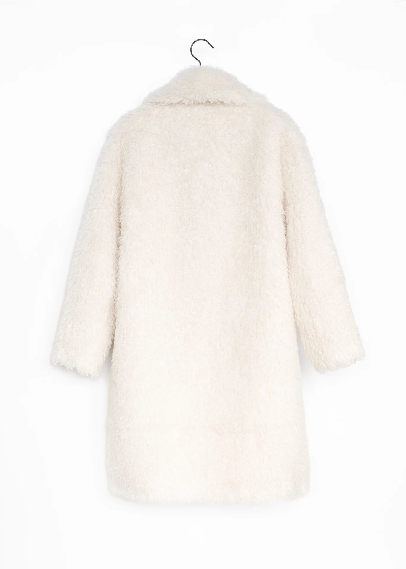 Lockiger Faux Fur Mantel
