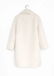 Lockiger Faux Fur Mantel