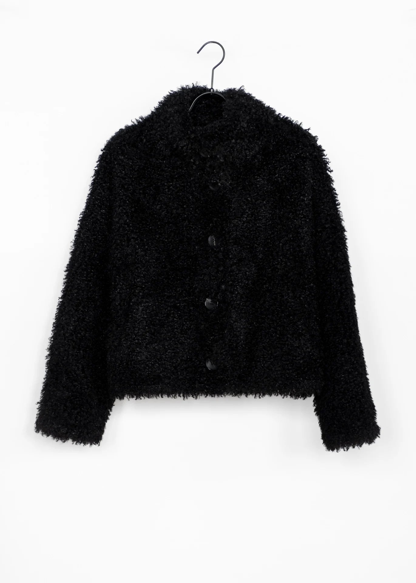 Lockige Faux Fur Jacke