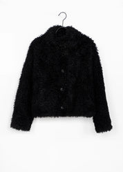 Lockige Faux Fur Jacke