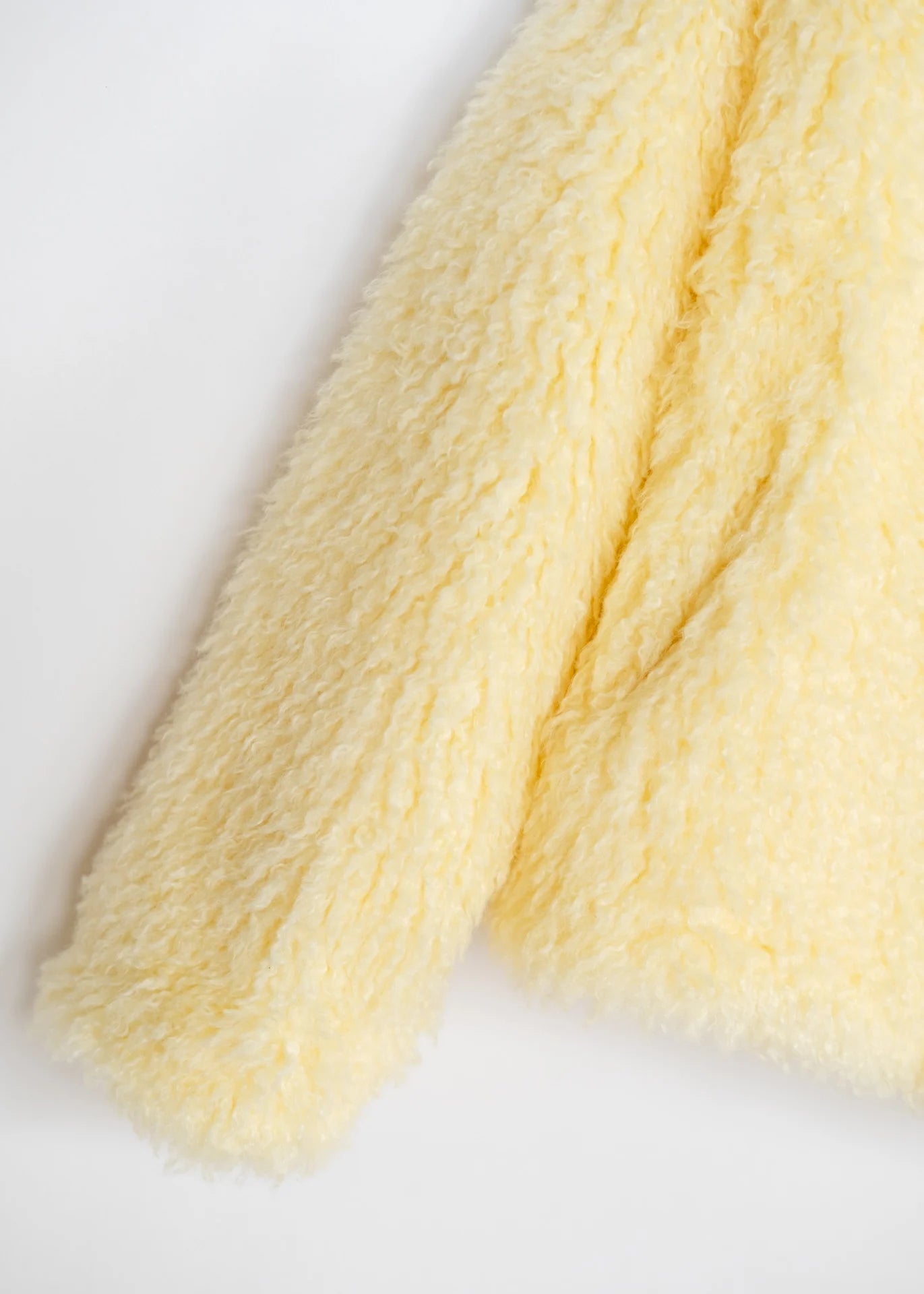 Lockige Faux Fur Jacke