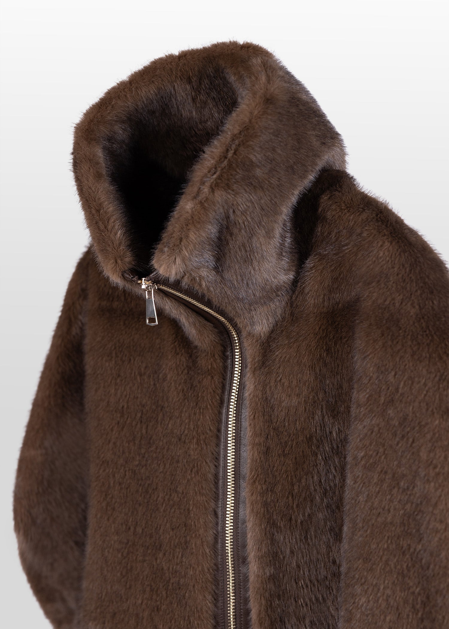 Faux Fur Jacke Cape