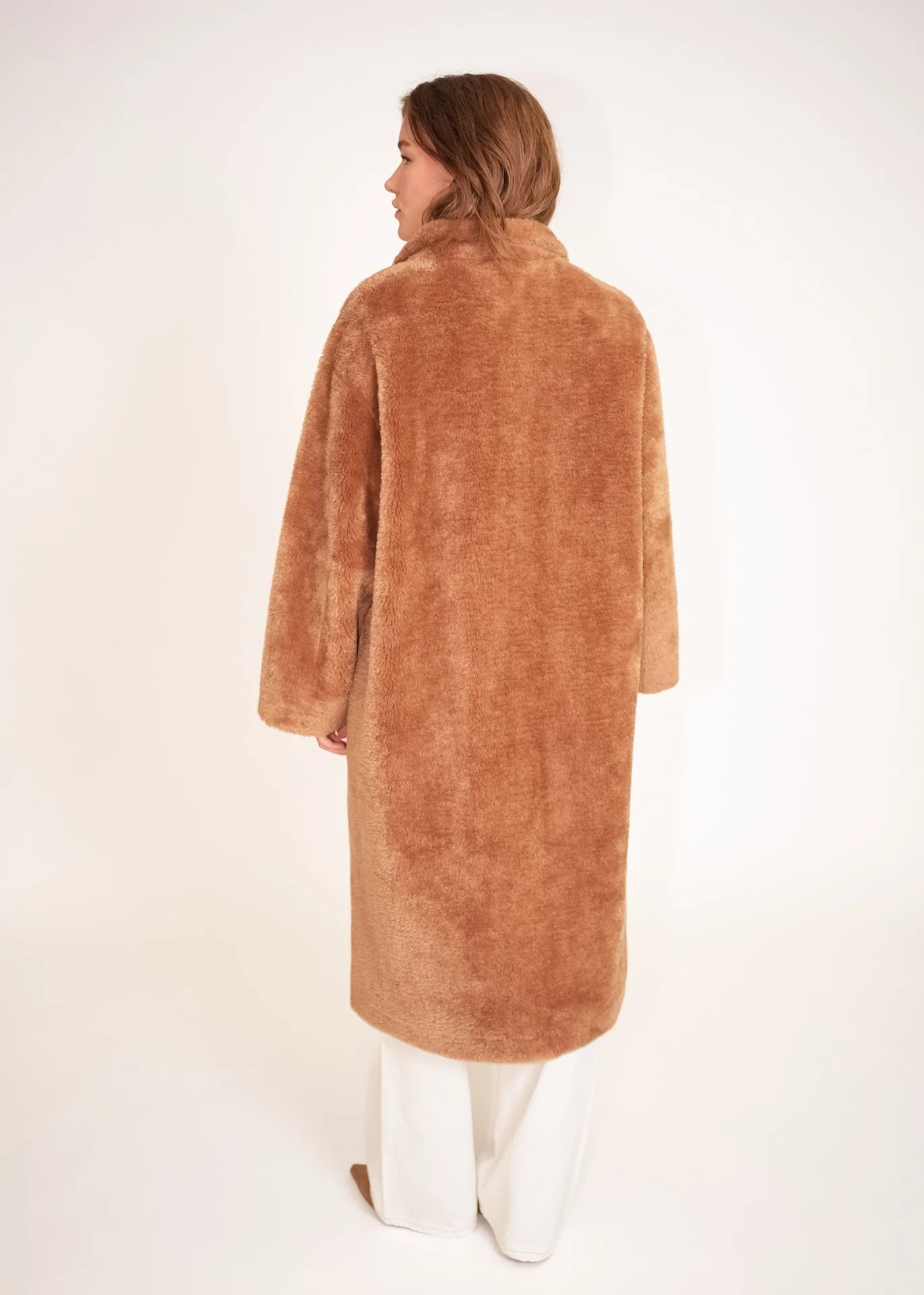 Manteau teddy long