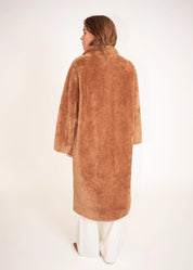 Manteau teddy long