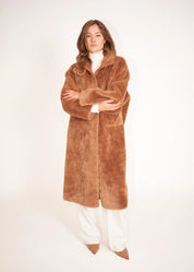 Manteau teddy long