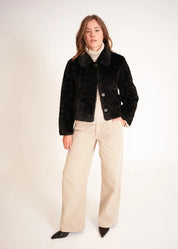 Teddyjacke mit Kragen