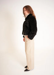 Teddyjacke mit Kragen