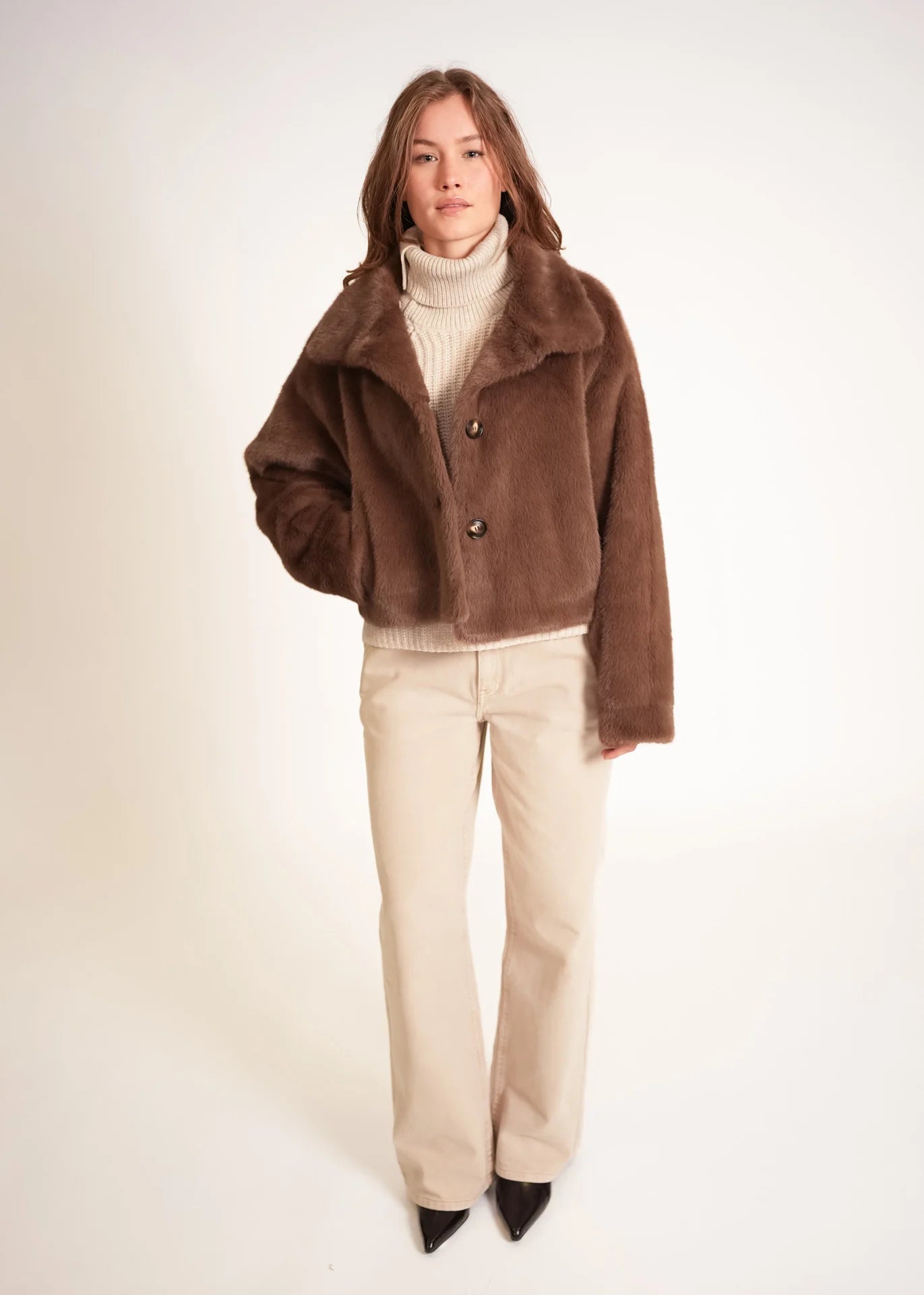 Short Faux Fur Jacket