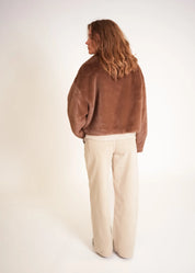 Kurze Faux Fur Jacke