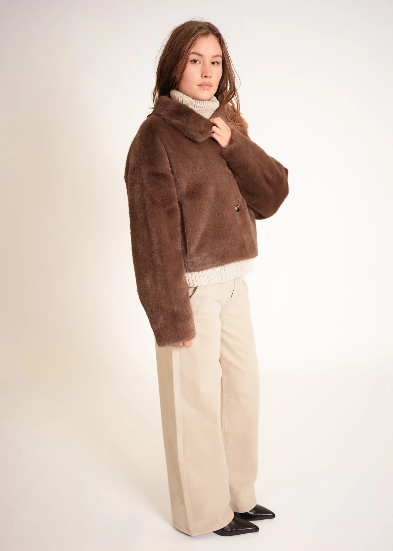 Short Faux Fur Jacket