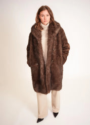 Long Faux Fur Coat