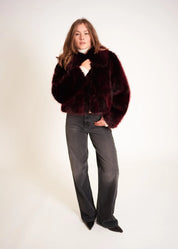Veste en fausse fourrure