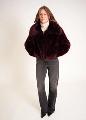 Veste en fausse fourrure