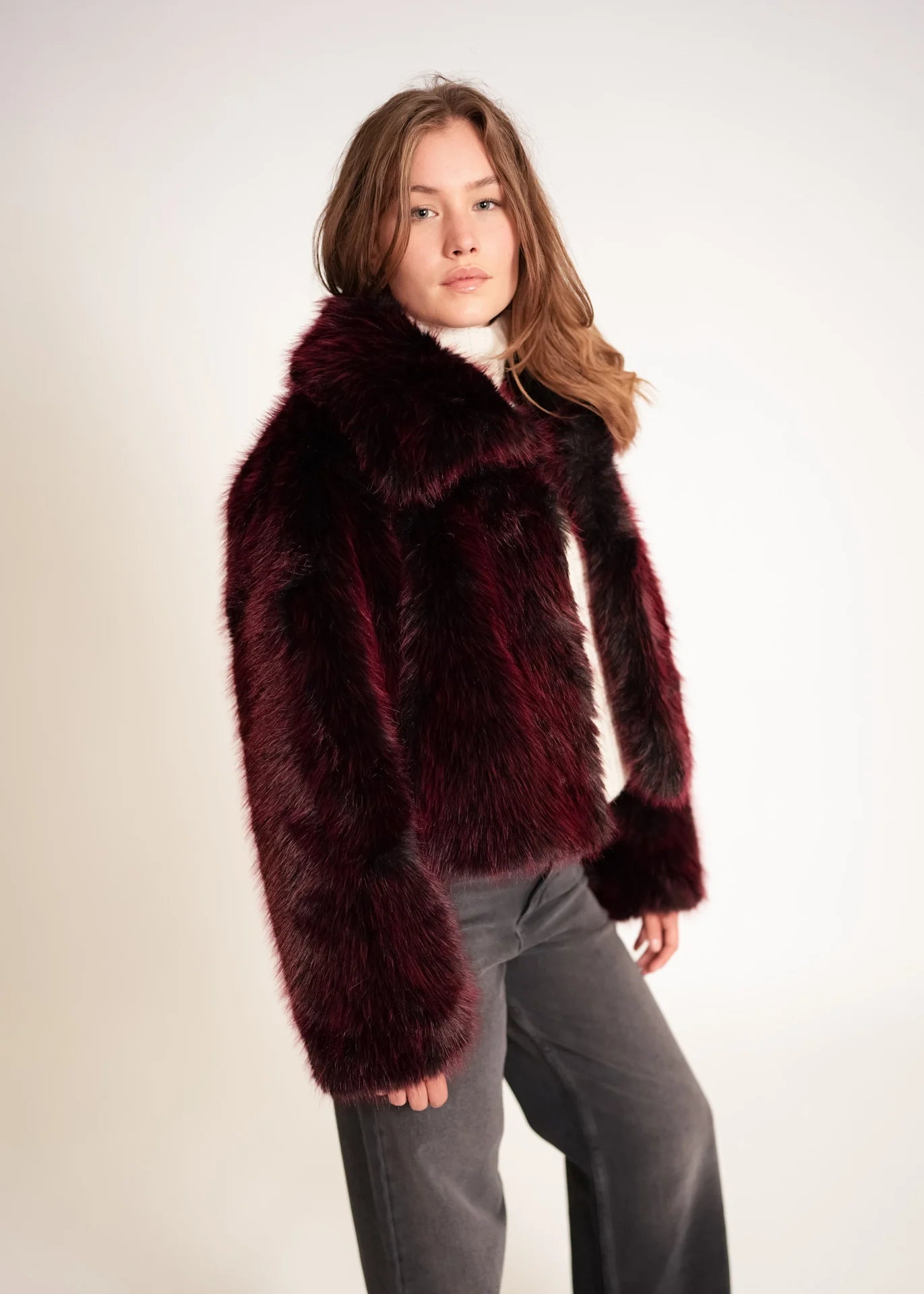Veste en fausse fourrure