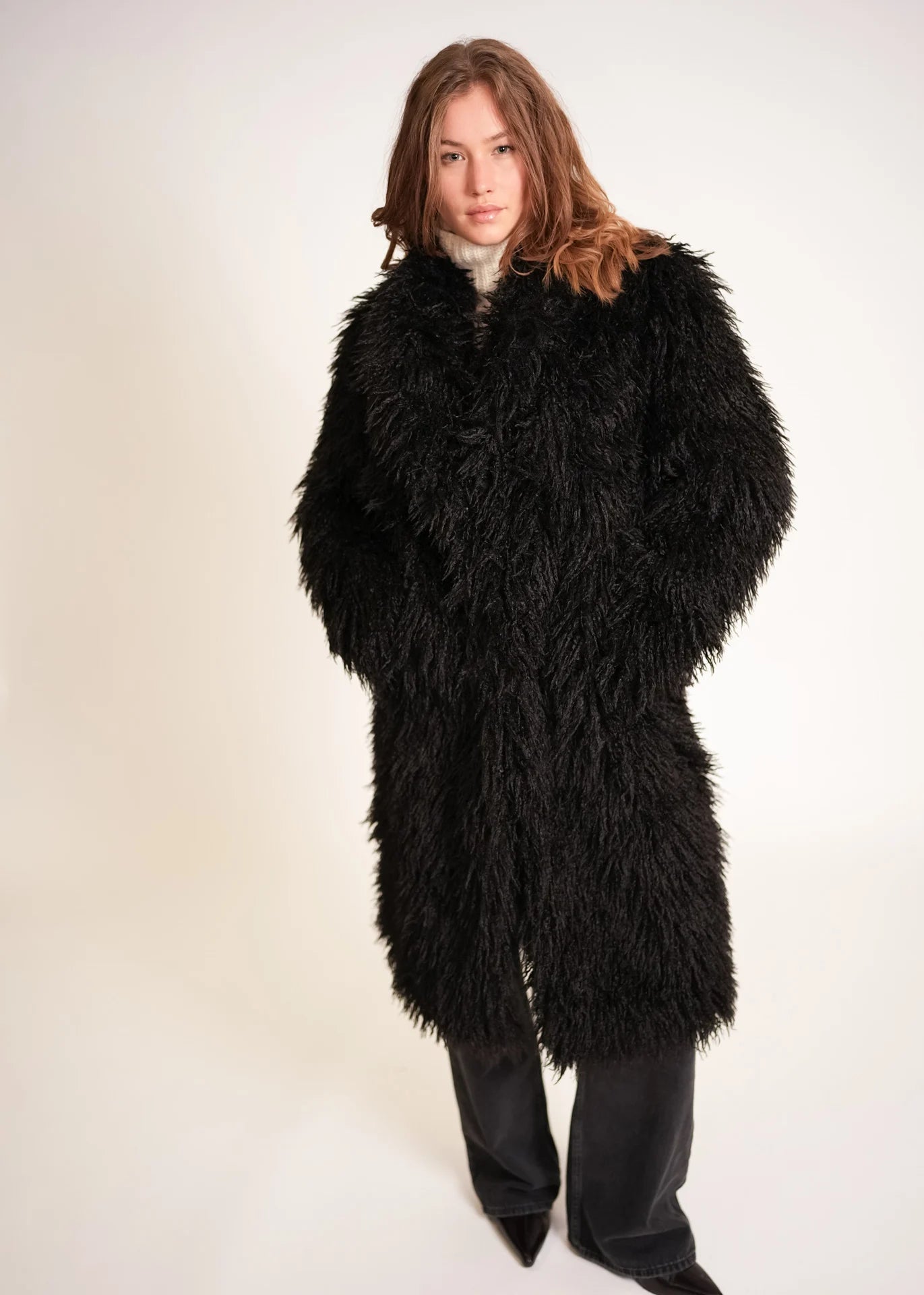 Manteau en fausse fourrure