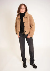 Teddyjacke mit Kragen