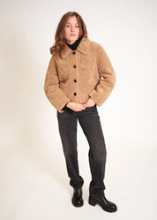 Teddyjacke mit Kragen
