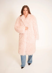 Faux Fur Mantel
