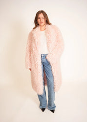 Faux Fur Mantel