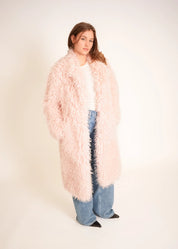 Faux Fur Mantel