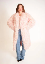 Faux Fur Mantel