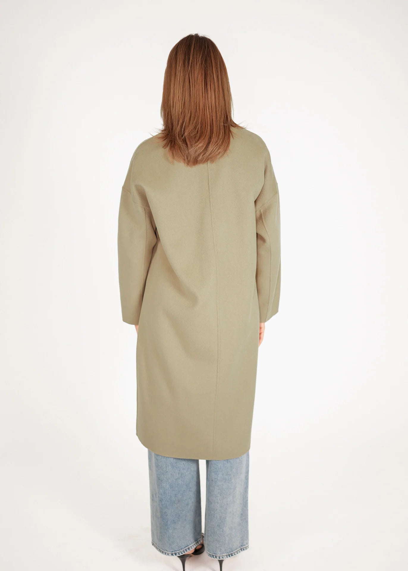 Oversized Wollmantel mit Zweireiher
