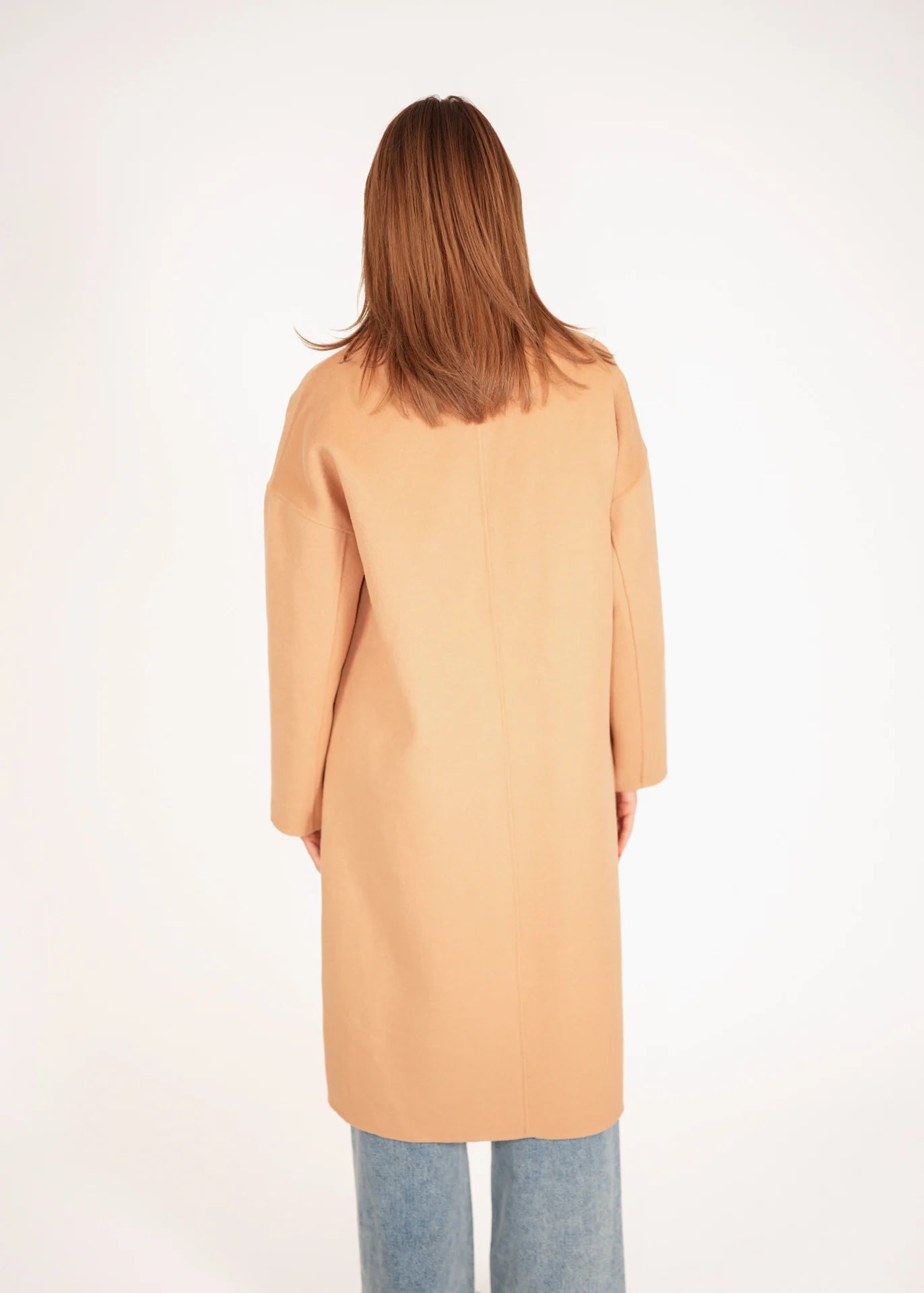 Oversized Wollmantel mit Zweireiher