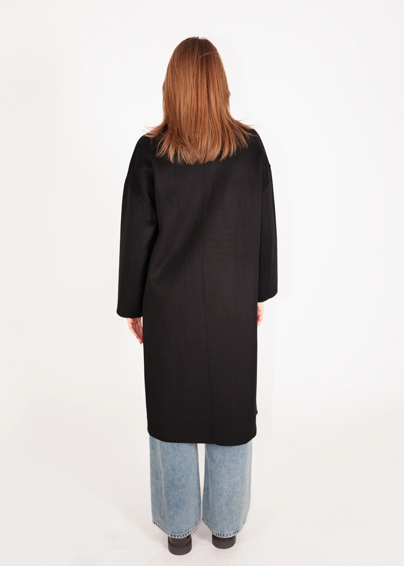 Oversized Wollmantel mit Zweireiher