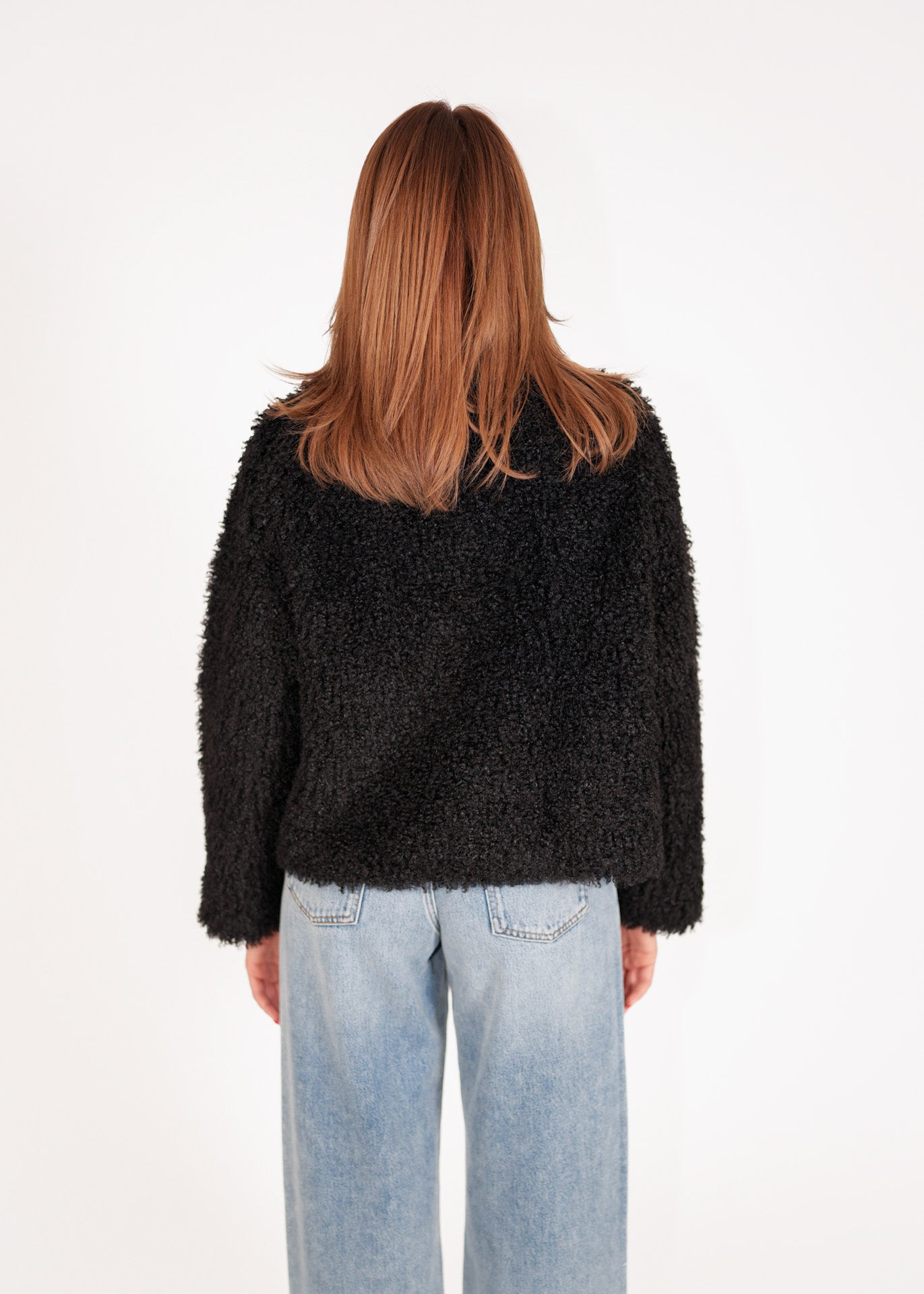 Lockige Faux Fur Jacke