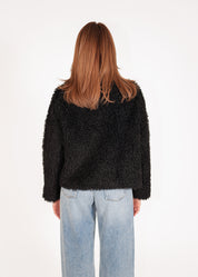 Lockige Faux Fur Jacke