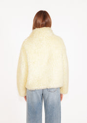 Lockige Faux Fur Jacke