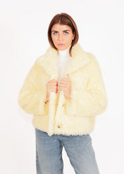 Lockige Faux Fur Jacke