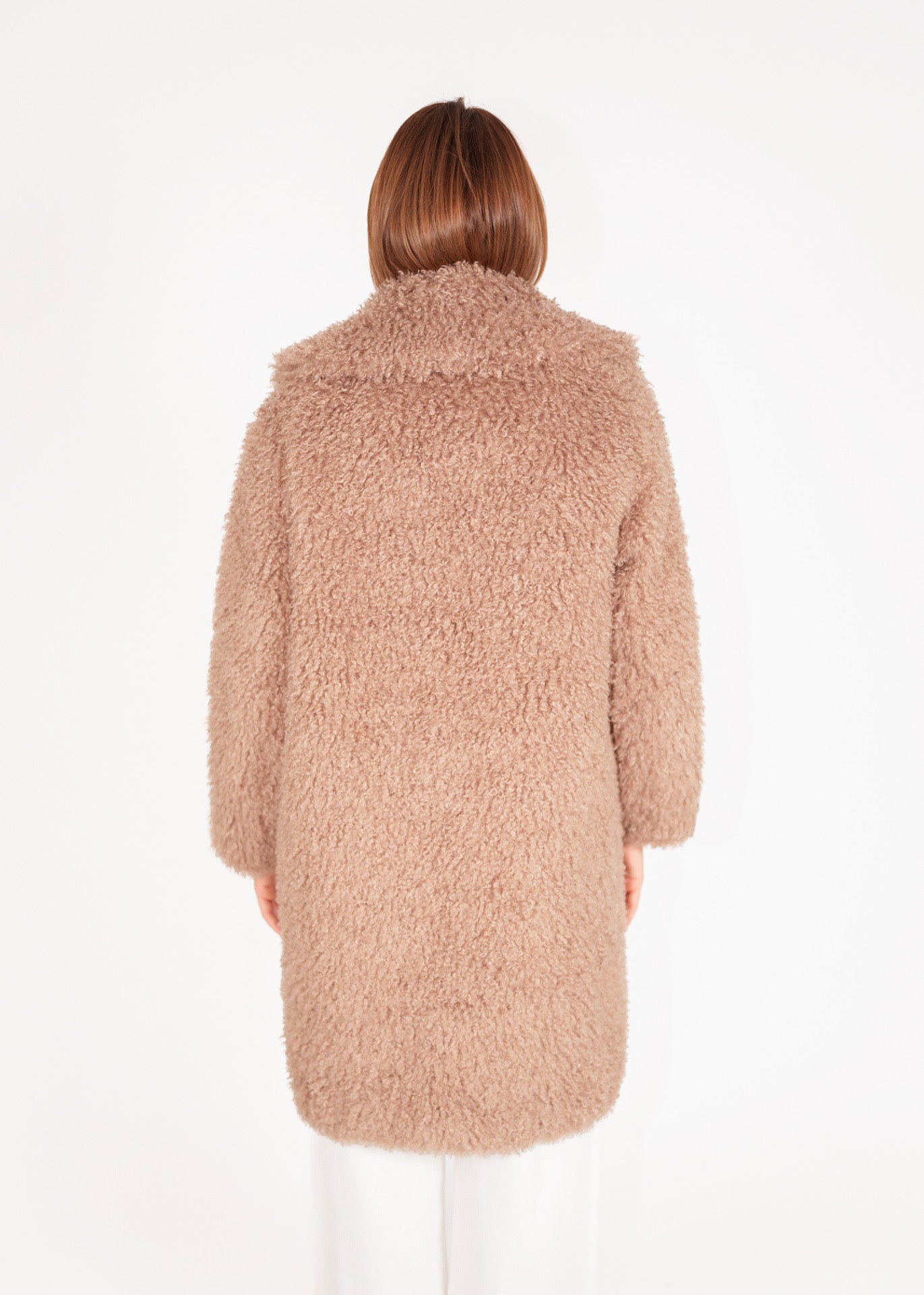 Manteau en fausse fourrure bouclée