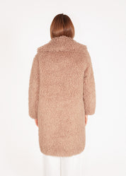 Manteau en fausse fourrure bouclée