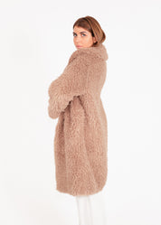 Manteau en fausse fourrure bouclée