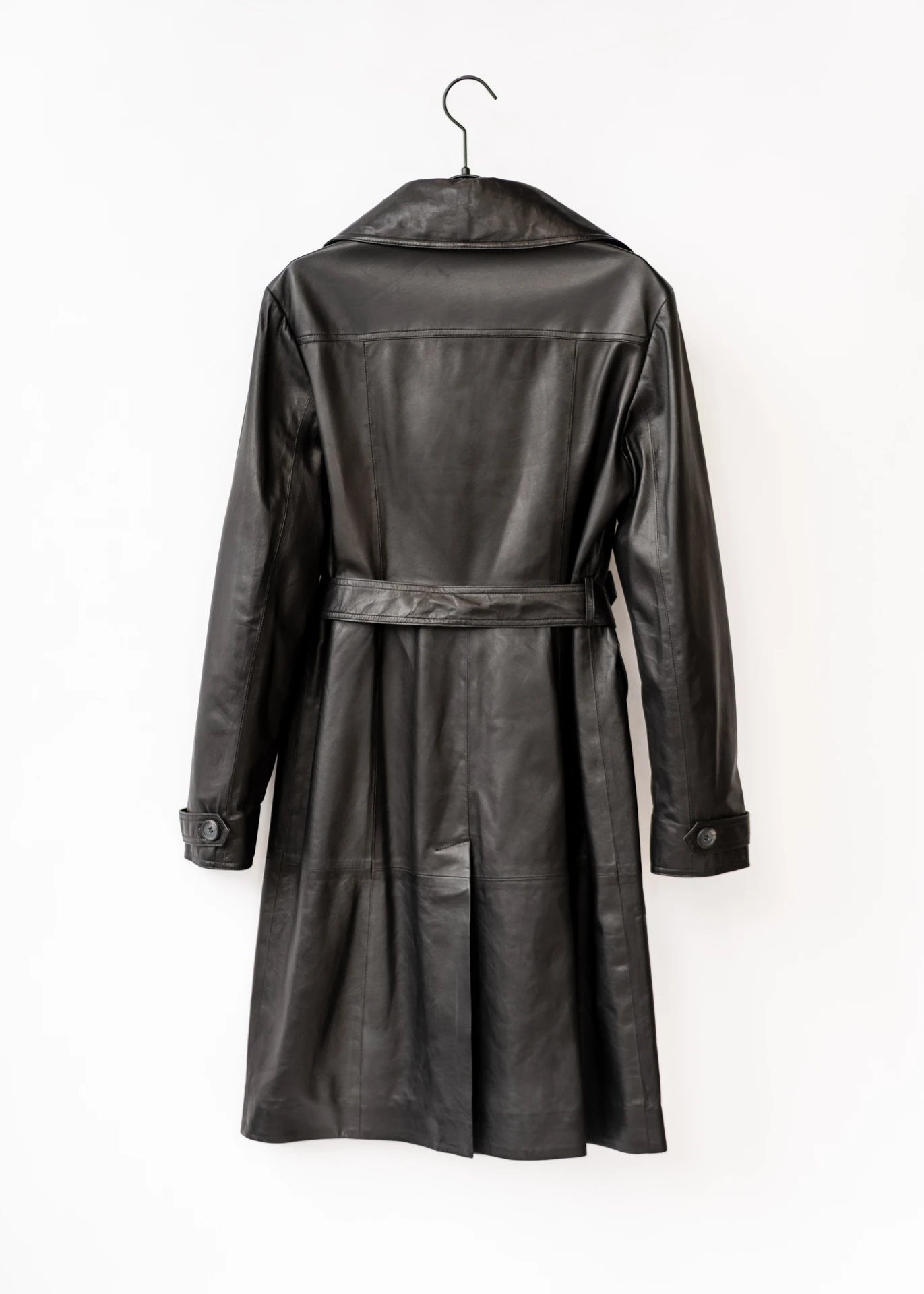 Leder-Trenchcoat