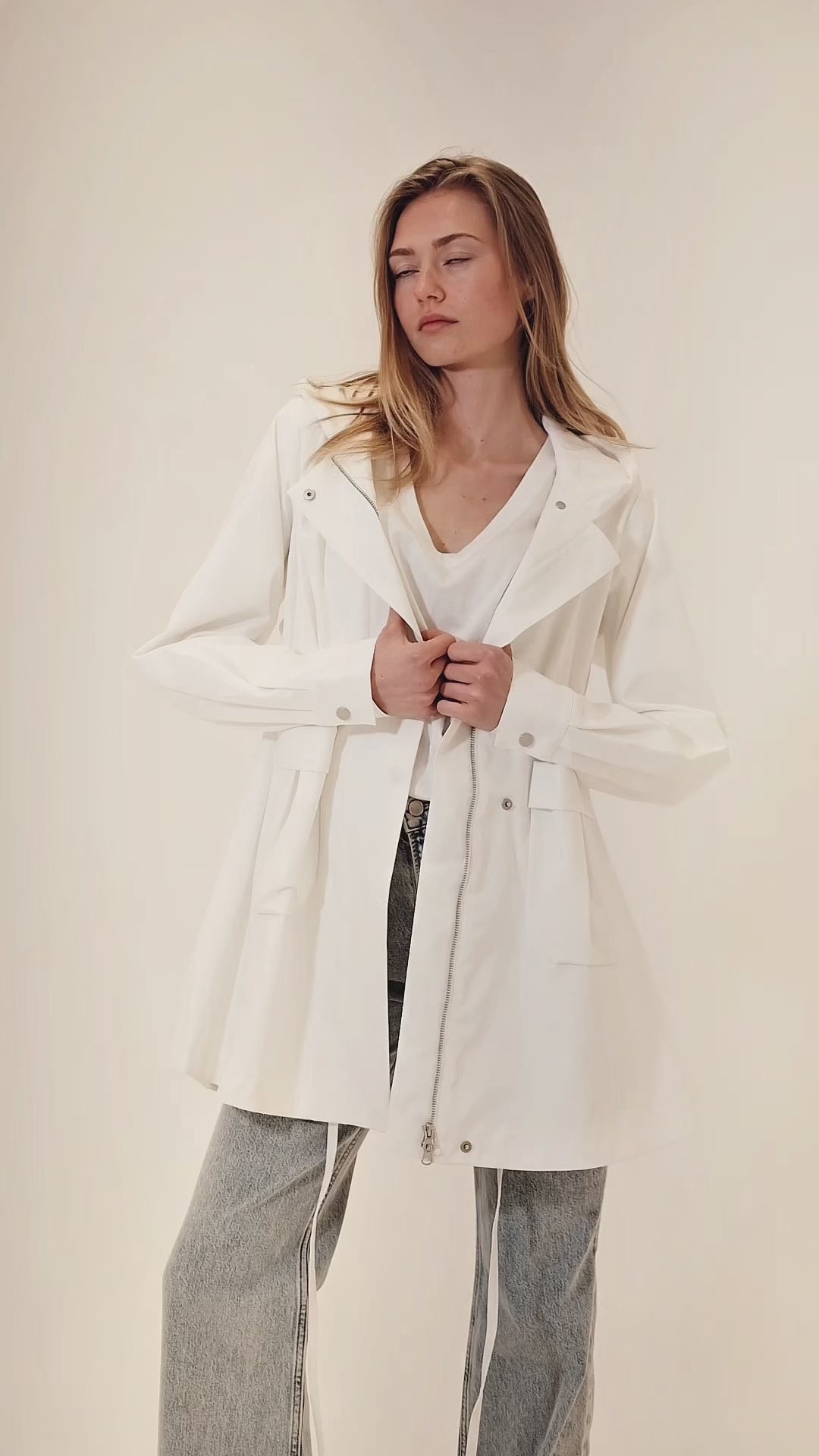 Leichte Regenjacke